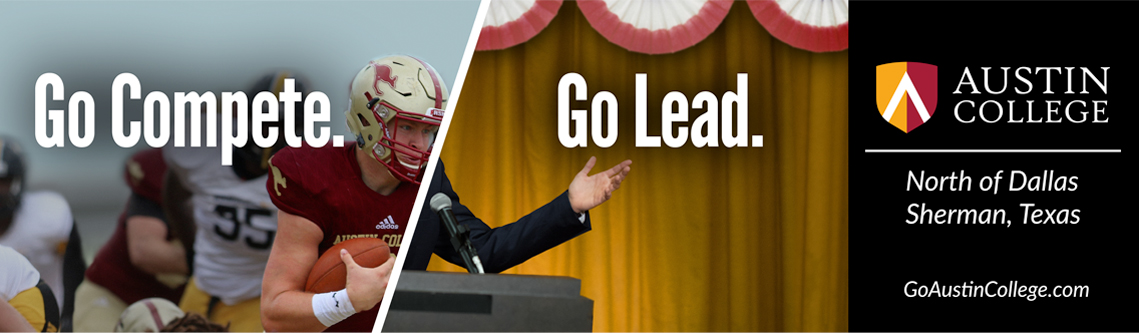 Football Billboard - Go Compete. Go Lead. Go Austin College