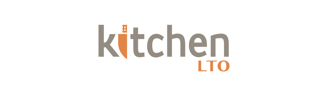 Kitchen LTO logo with chef's knife logomark